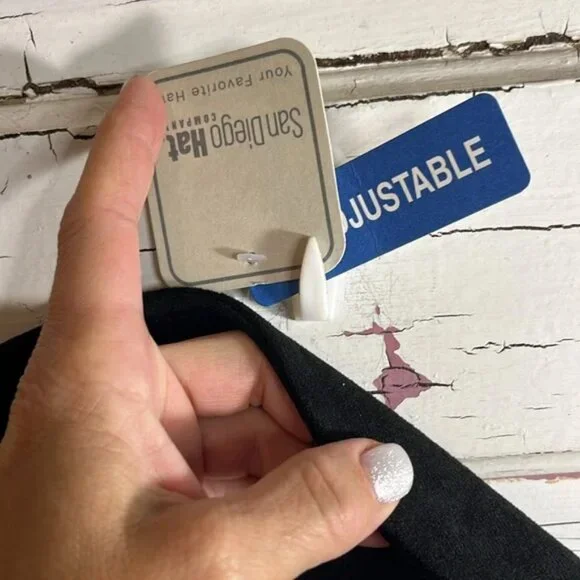 Black Western Panama Aussie San Diego Hat Co NWT ❤ RET $95- - Picture 3 of 5